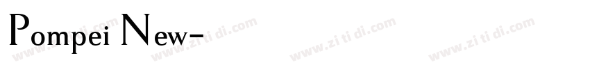 Pompei New字体转换